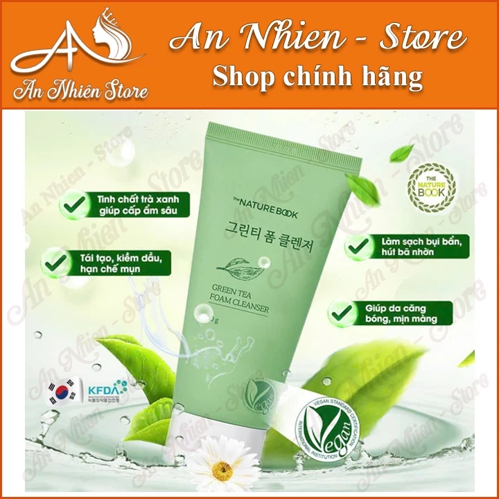 Sữa Rửa Mặt Trà Xanh The Nature Book 150g